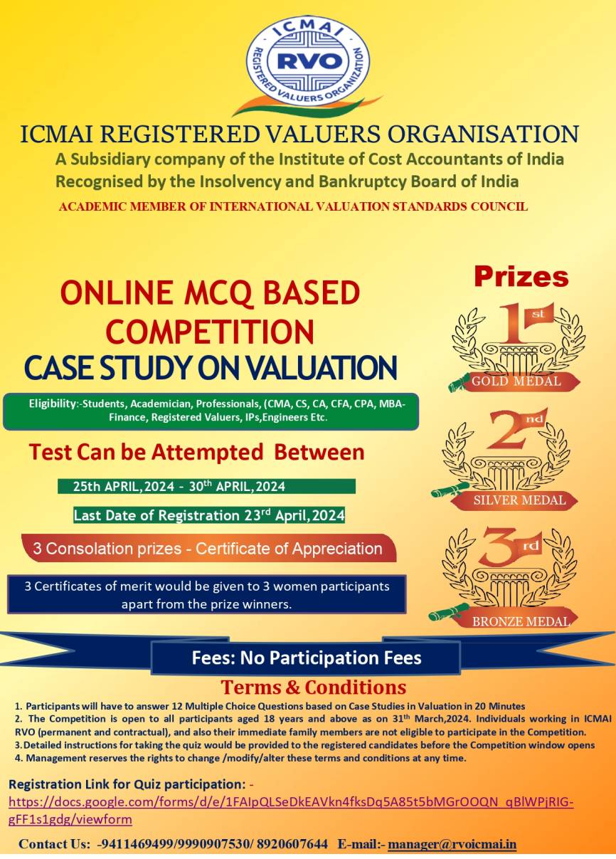 Online MCQ Based Competition - Case Study on Valuation
