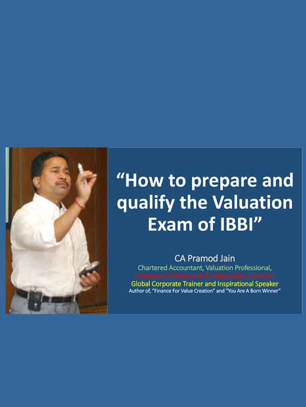 How to prepare and qualify the Valuation Exam of IBBI