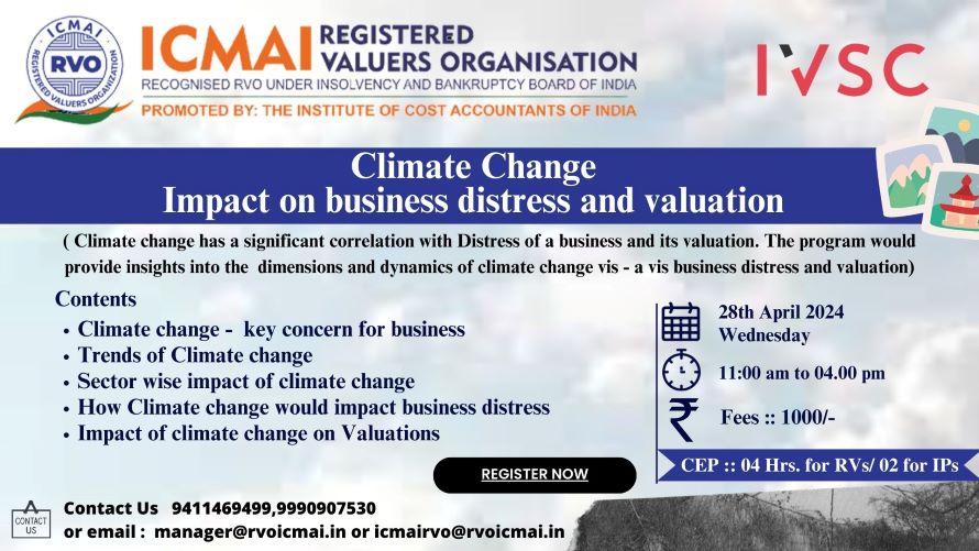 Climate Change  Impact on business distress and valuation