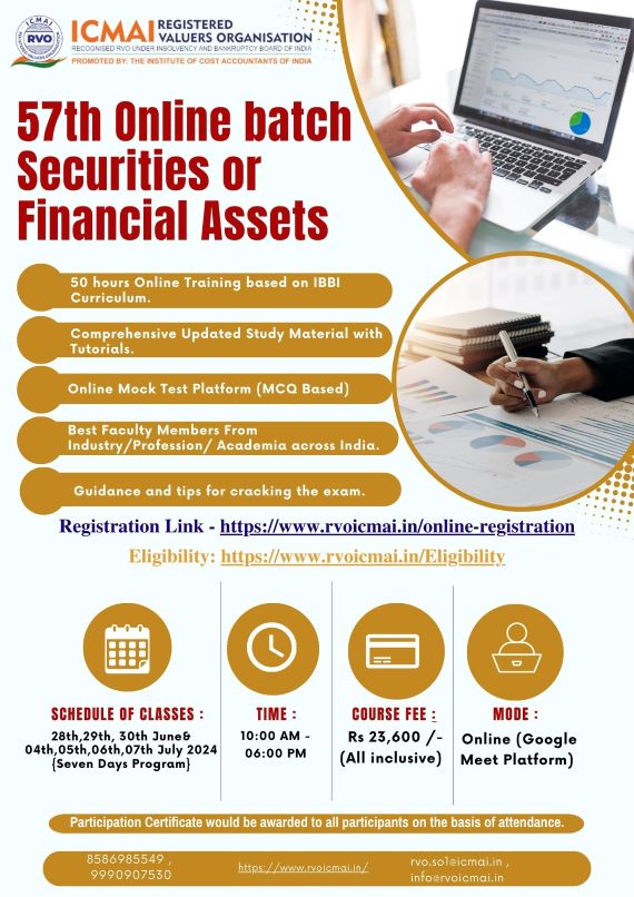 57th Securities and Financial Assets