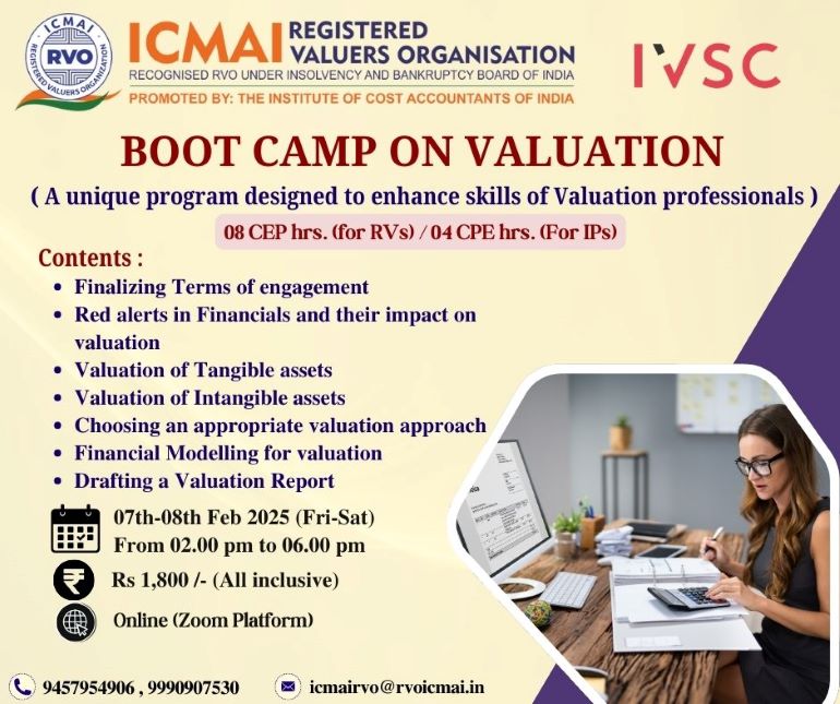 Bootcamp on Valuation