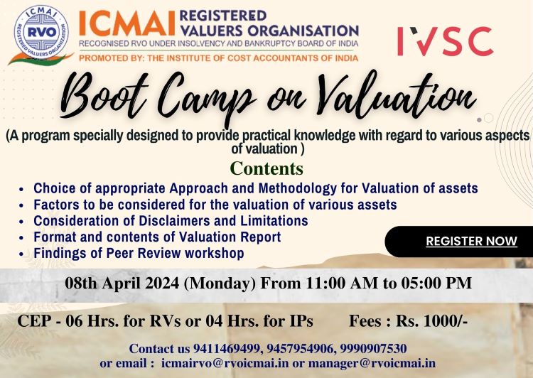 Bootcamp on Valuation 
