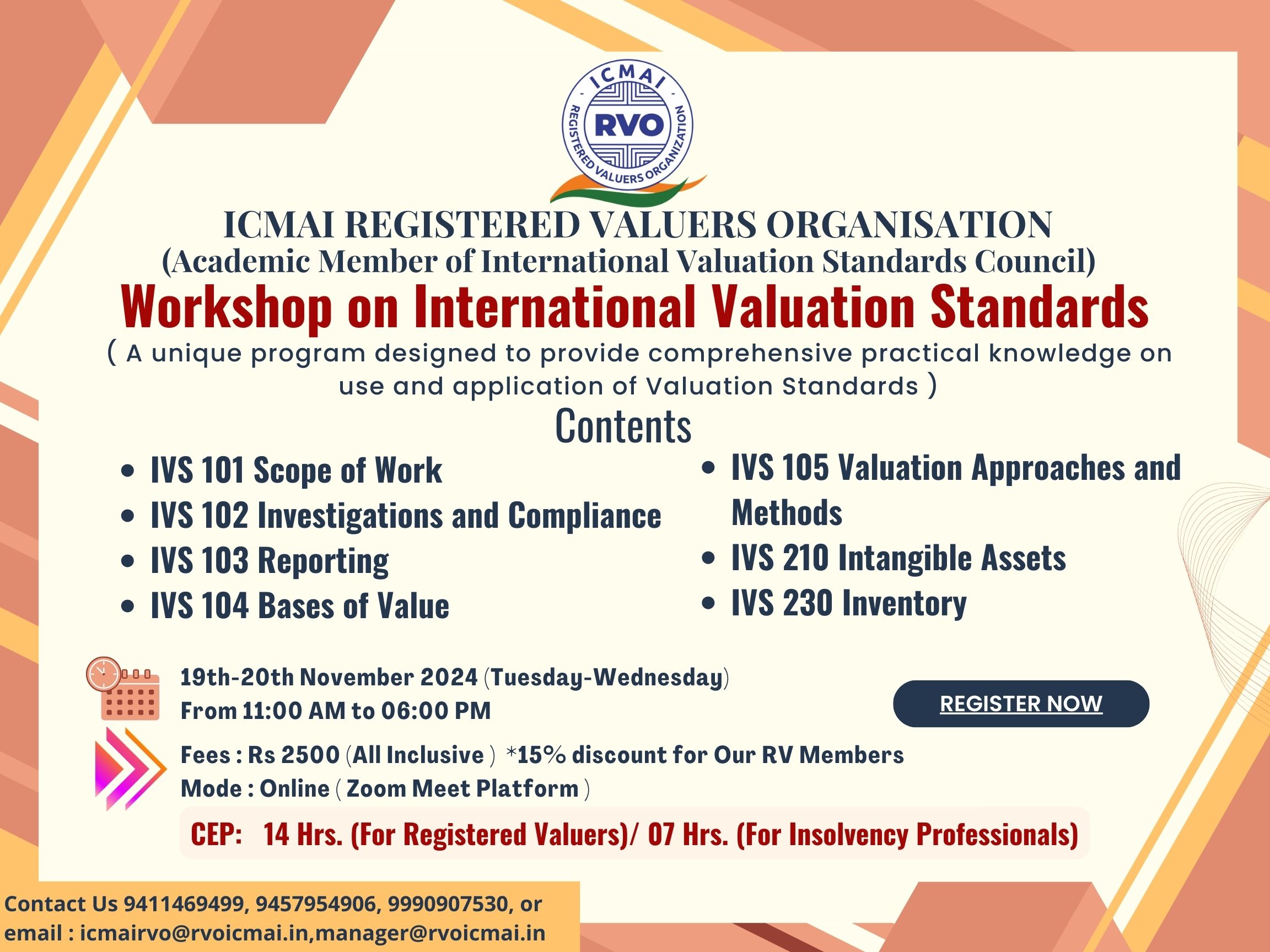 Workshop on International Valuation Standards