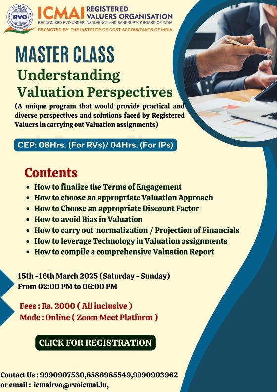 Master class Understanding Valuation Perspectives